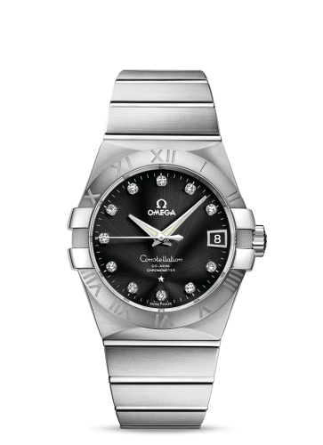 Omega Constellation Co-Axial 38 Stainless Steel / Black